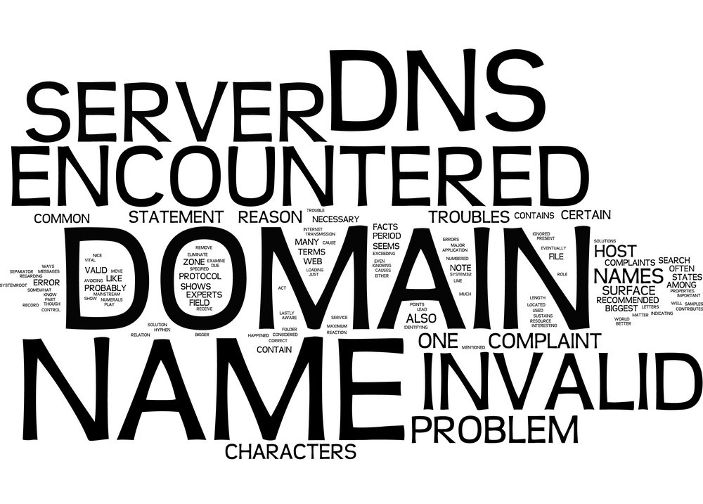 All About The Invalid Domain Name